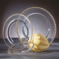 Charger, Gold Beaded