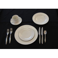 Dish - White Swirl Saucer